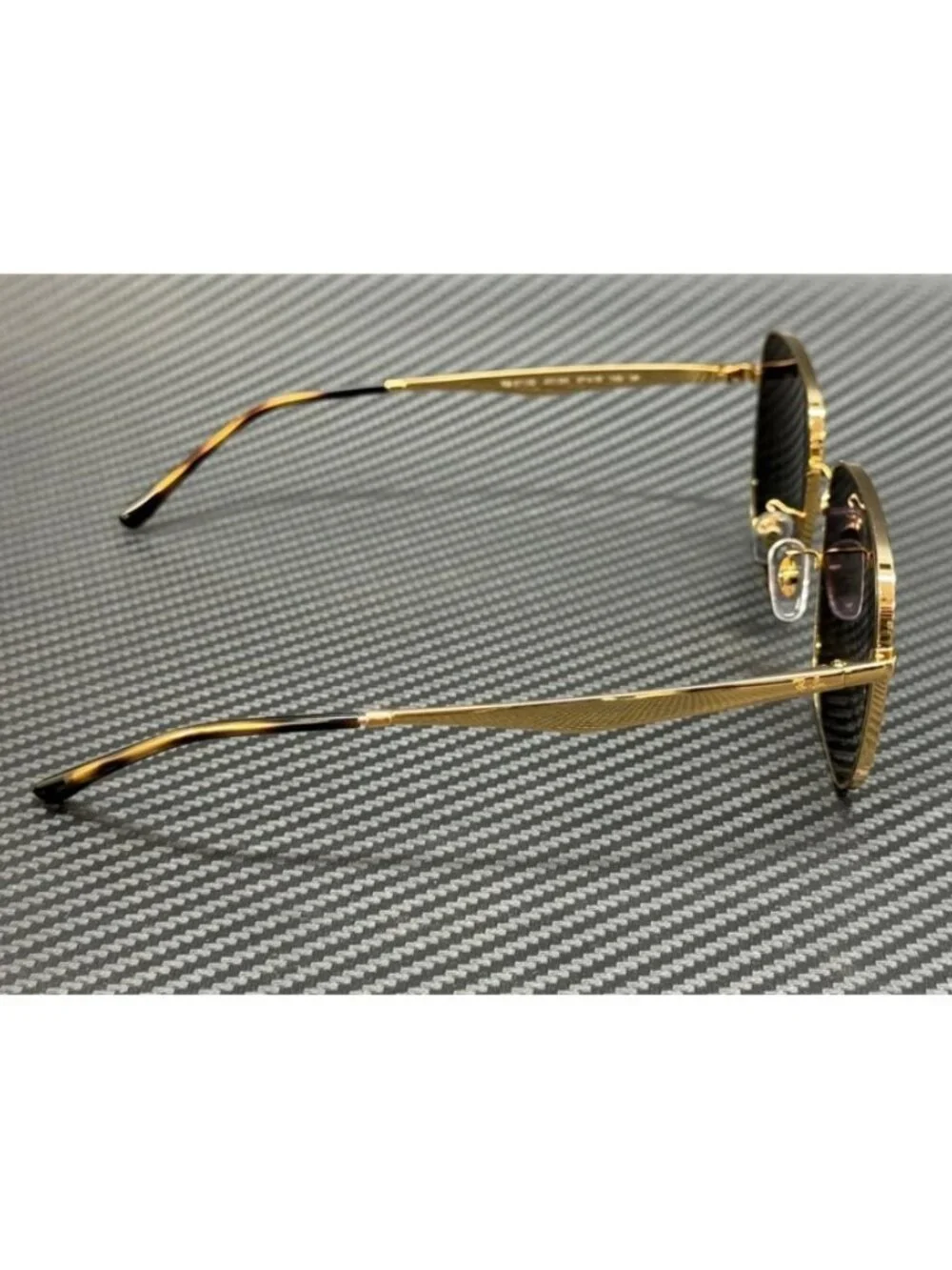 New Undisclosed Men Gold Sunglasses 57-18-145
